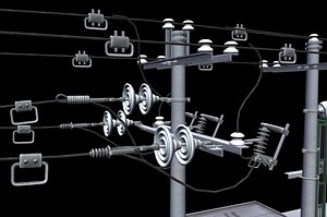 electrical substation 3D model