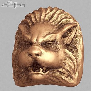 beast sculpture 3d model