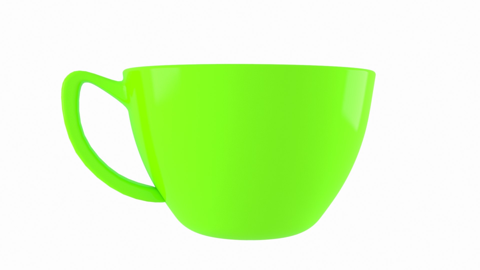 Coffee Cup Green Chartreuse Model - TurboSquid 2436145