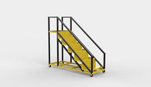 3D Industrial Ladder 3D model model