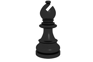 Chess pieces - bishop black