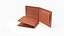 3D Leather Wallet Set 01 model