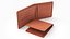 3D Leather Wallet Set 01 model