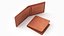 3D Leather Wallet Set 01 model