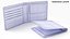 3D Leather Wallet Set 01 model