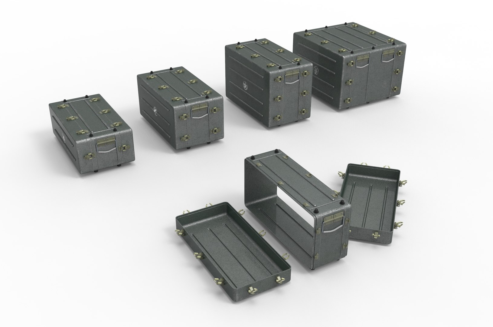 Military Ammo Boxes 3D - TurboSquid 2181773