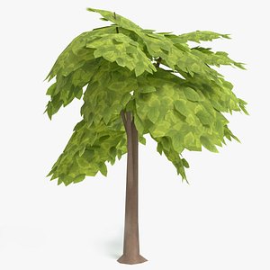 3D stylized tree polys