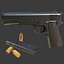 realistic colt 1911a1 02 3D model