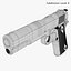realistic colt 1911a1 02 3D model