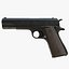 realistic colt 1911a1 02 3D model