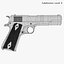 realistic colt 1911a1 02 3D model