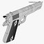 realistic colt 1911a1 02 3D model