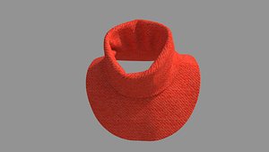 Scarf - High Neck Collar 3D model