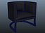 Poker table with chairs