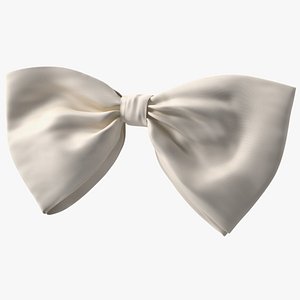 Bow Tie White 3D