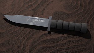 3D Modern Hunting Knife