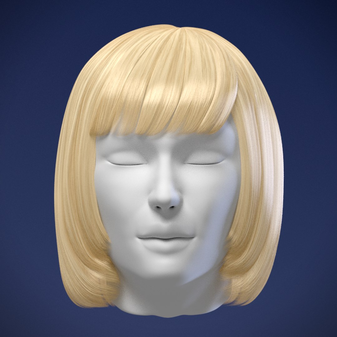 Woman Hair 3d Model