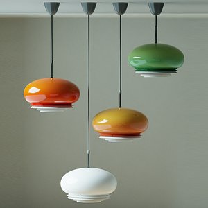 Vintage pendant LAMP 08 3D model