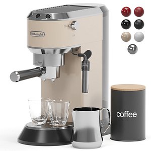 3D DELONGHI espresso coffee machine model