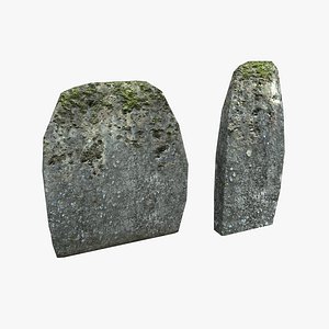 headstone stone 3D model