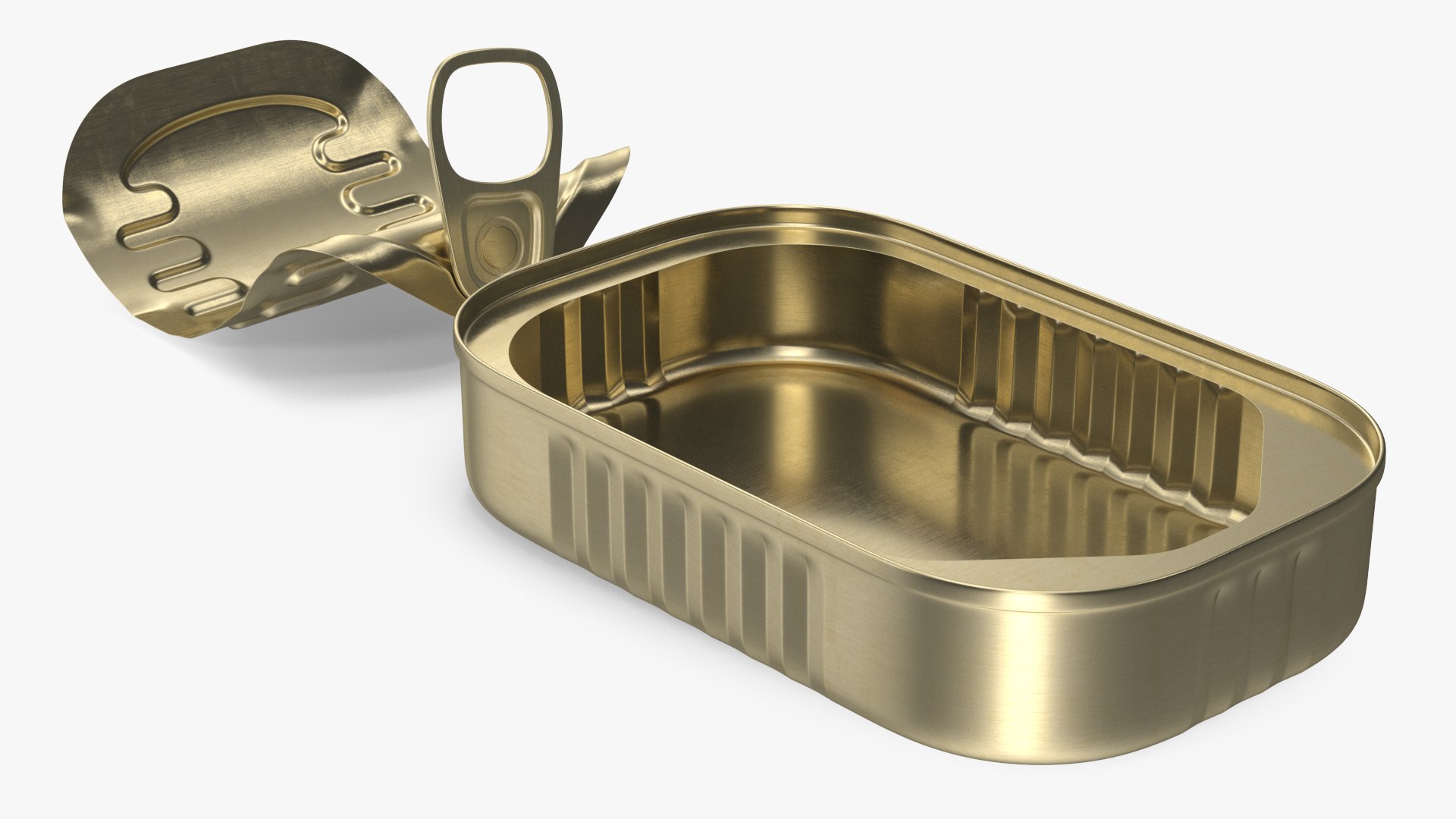 3D Open Rectangular Pull Ring Tin Can TurboSquid 1799497