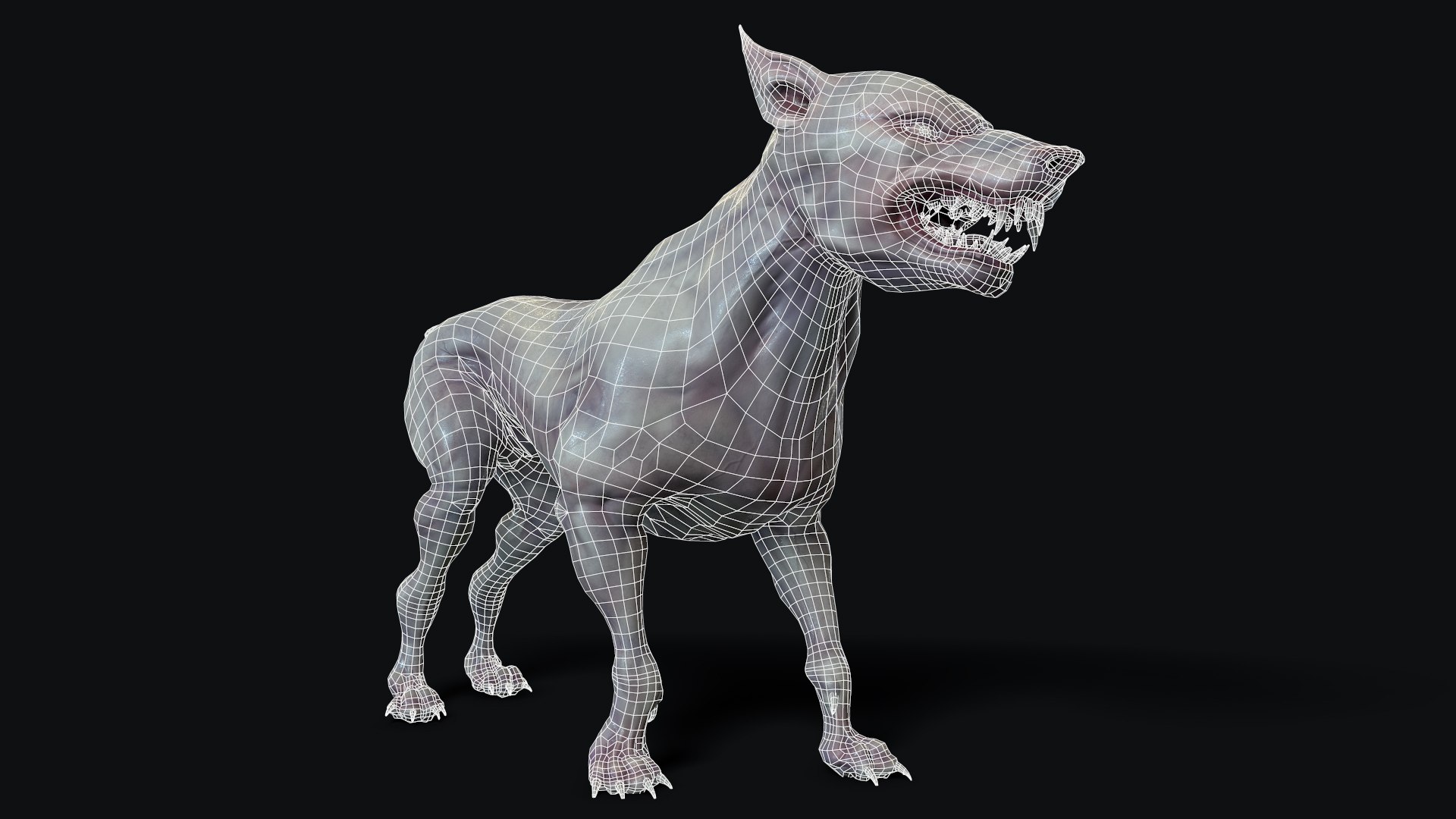 3D Mutant Dog Character - TurboSquid 1423310
