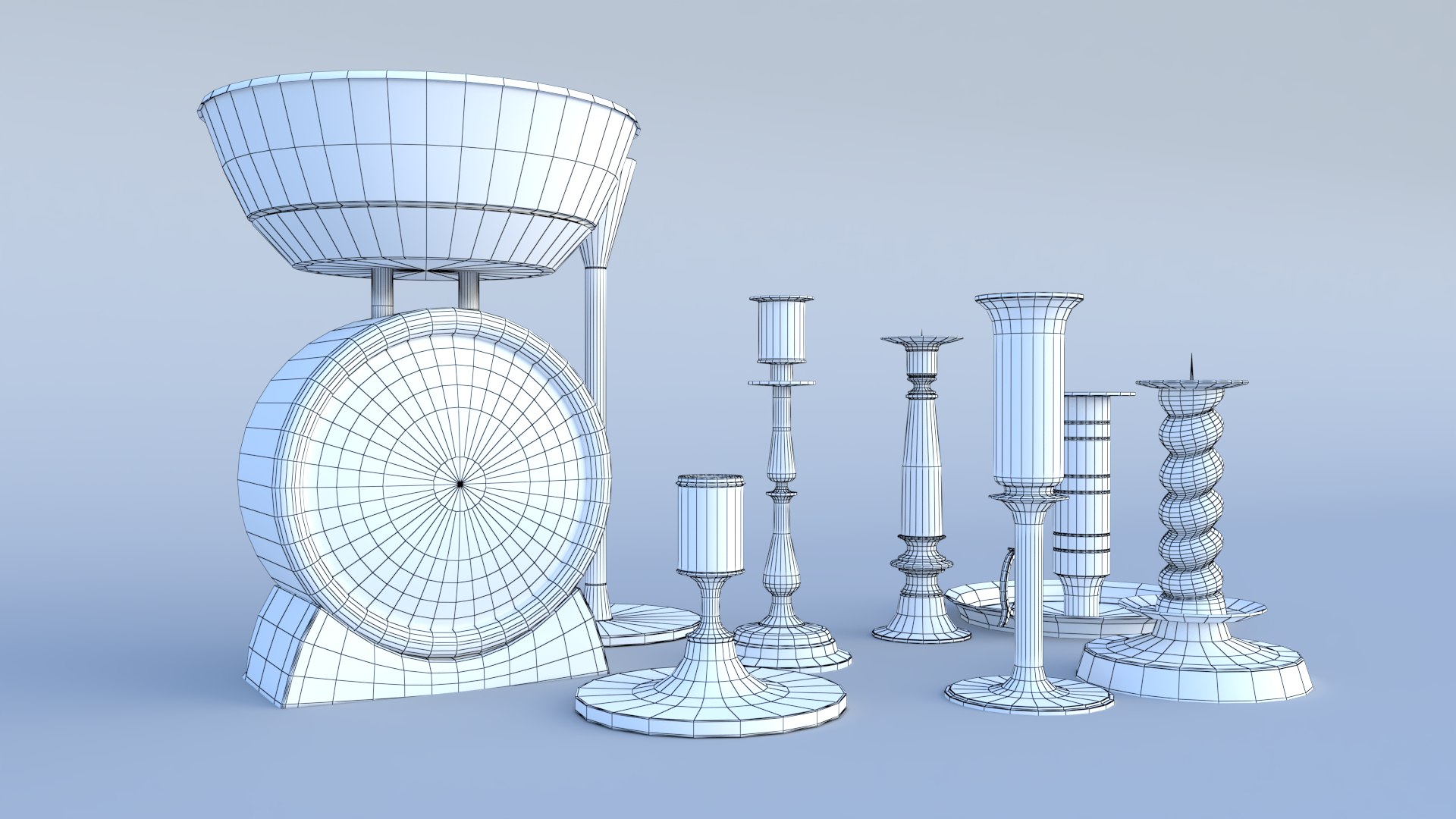 Candle Holder Set model https://p.turbosquid.com/ts-thumb/uw/Qq7LSm/E4/3/png/1680985487/1920x1080/fit_q87/124bcec2201d934aefdf526ce8bc1a5cb7ce9574/3.jpg