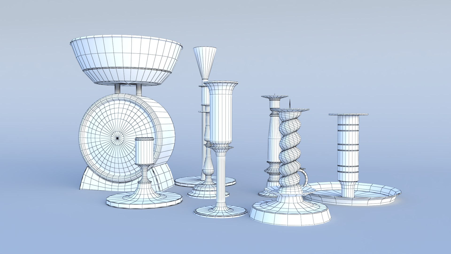 Candle Holder Set model https://p.turbosquid.com/ts-thumb/uw/Qq7LSm/M7/2/png/1680985487/1920x1080/fit_q87/d70a71bf2b60d666e91ffbb4a8a3b7234a41176e/2.jpg