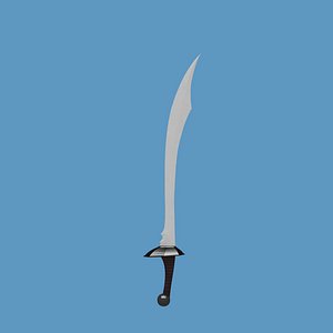 3d scimitar sword model