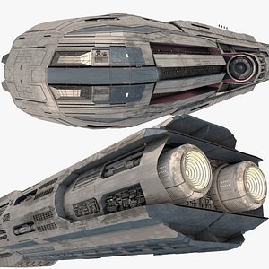 3D STAR CRUISER AIONStar Cruiser AION Highly Detailed SciFi Spaceship with PBR Materials