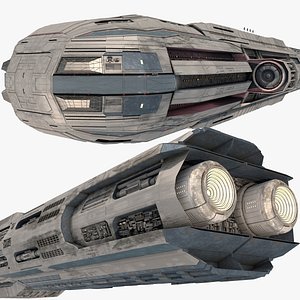STAR CRUISER AIONStar Cruiser AION Highly Detailed SciFi Spaceship with PBR Materials