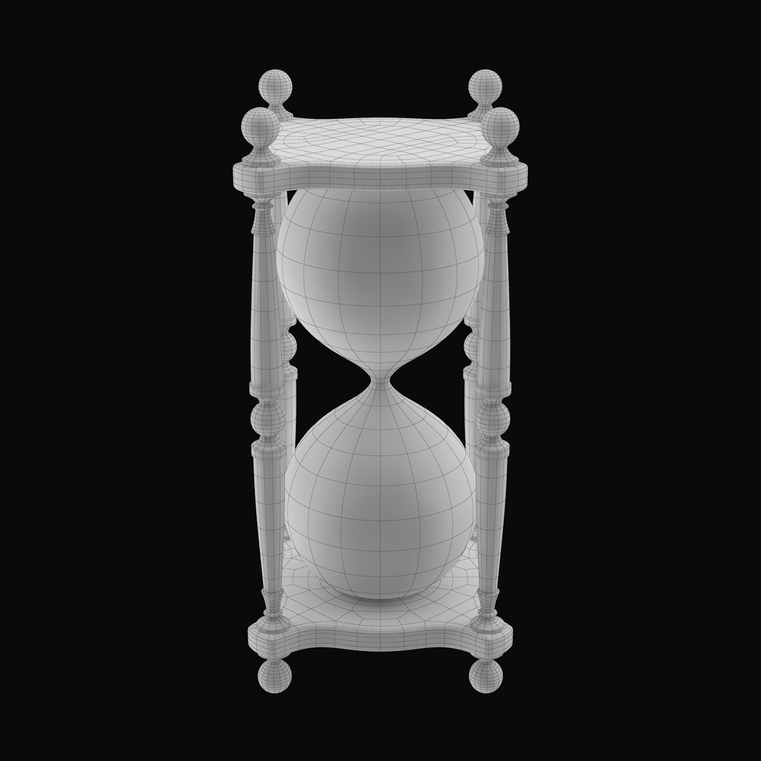 Free 3ds Model Hourglass Hour Glass
