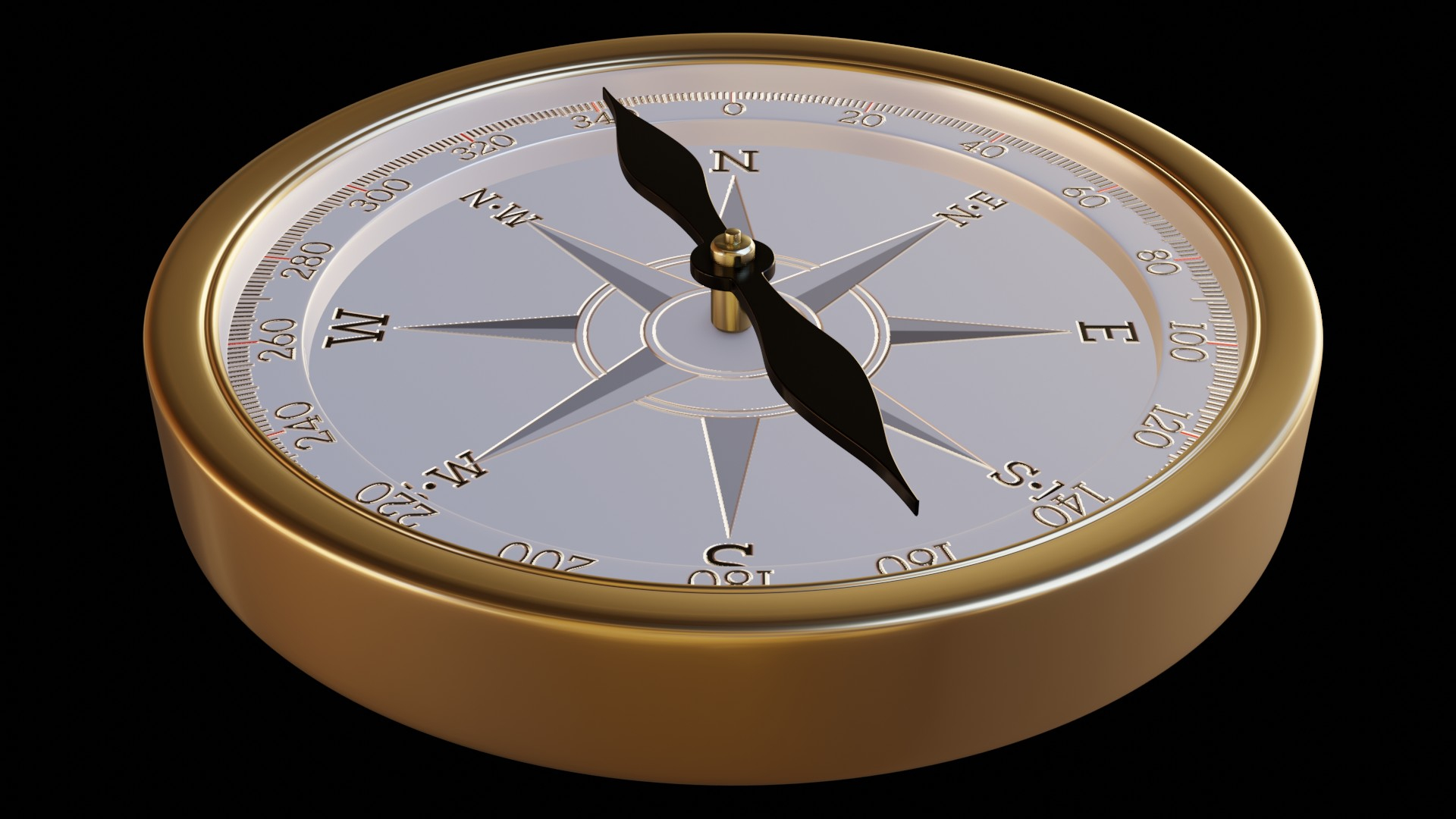 Golden Compass 3D Model - TurboSquid 2135345