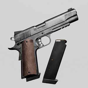 1911 Pistol With Rail