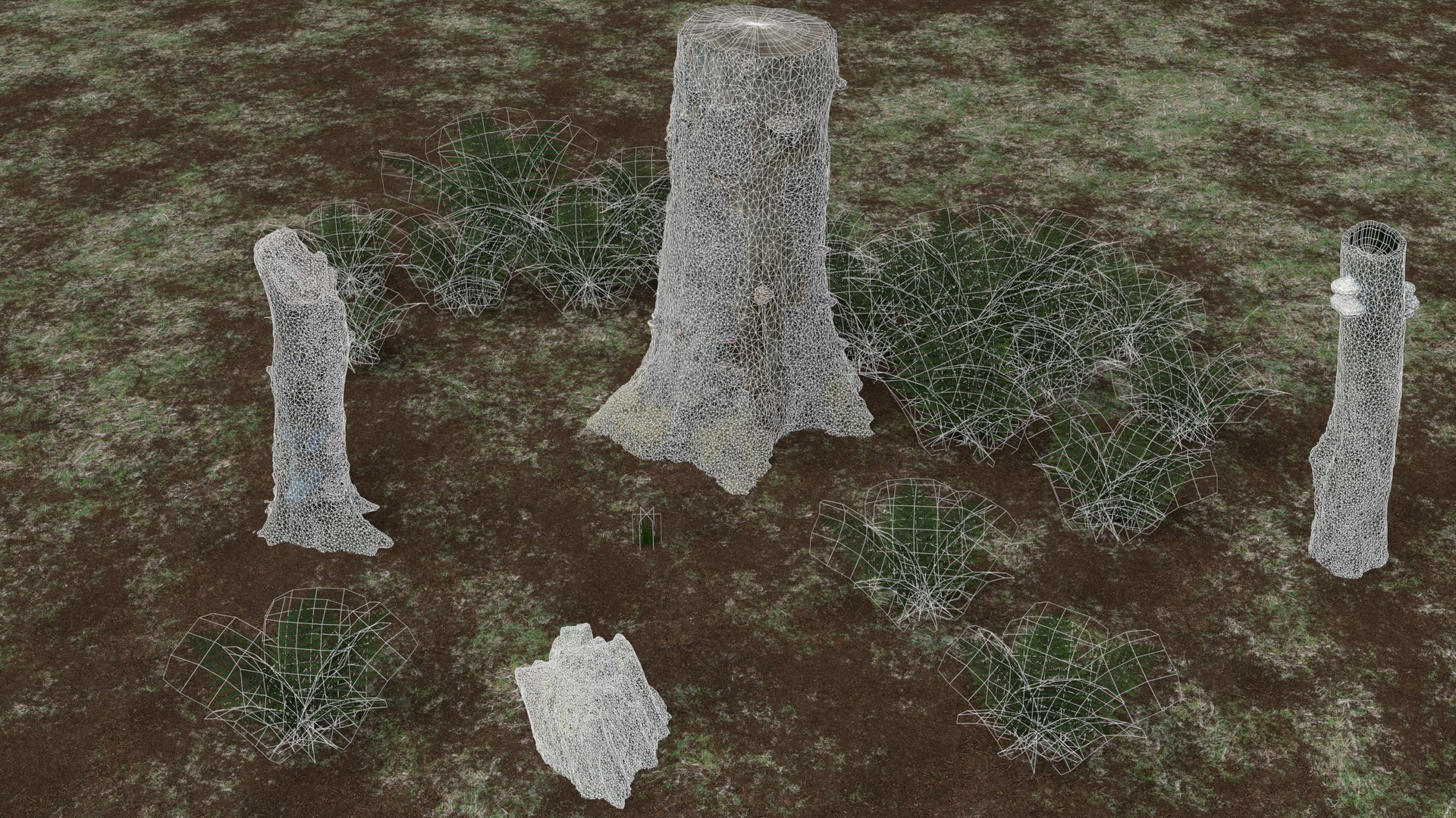 Pack Stumps 3d Model Turbosquid 1294821 2017