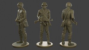 3D model CzechSlovak Communist Soldier CCS1 002
