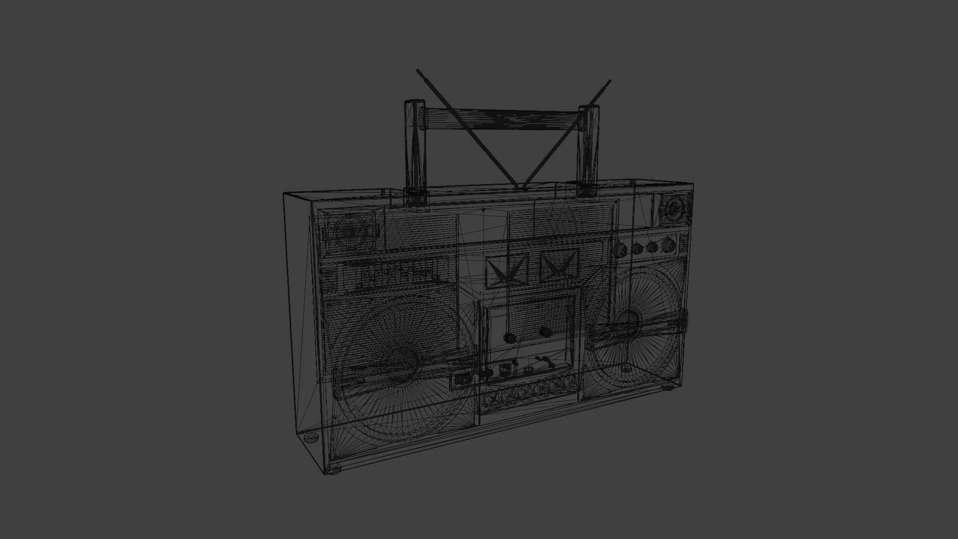 3D Retro BoomBox - TurboSquid 2352085