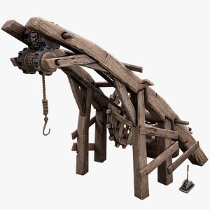 Medieval Crane 3D model