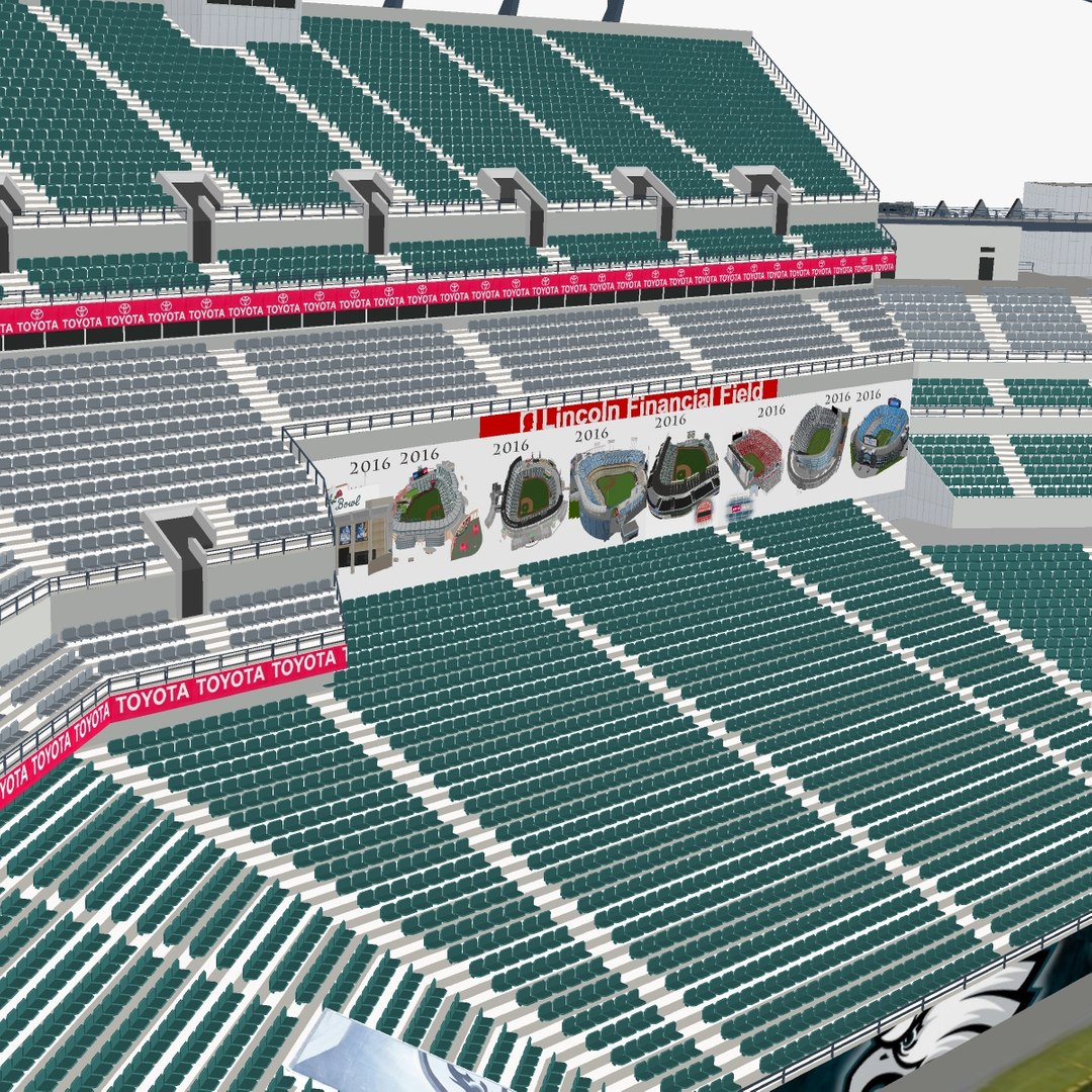 Lincoln Financial Field - Philadelphia 3D model – Genius&Gerry