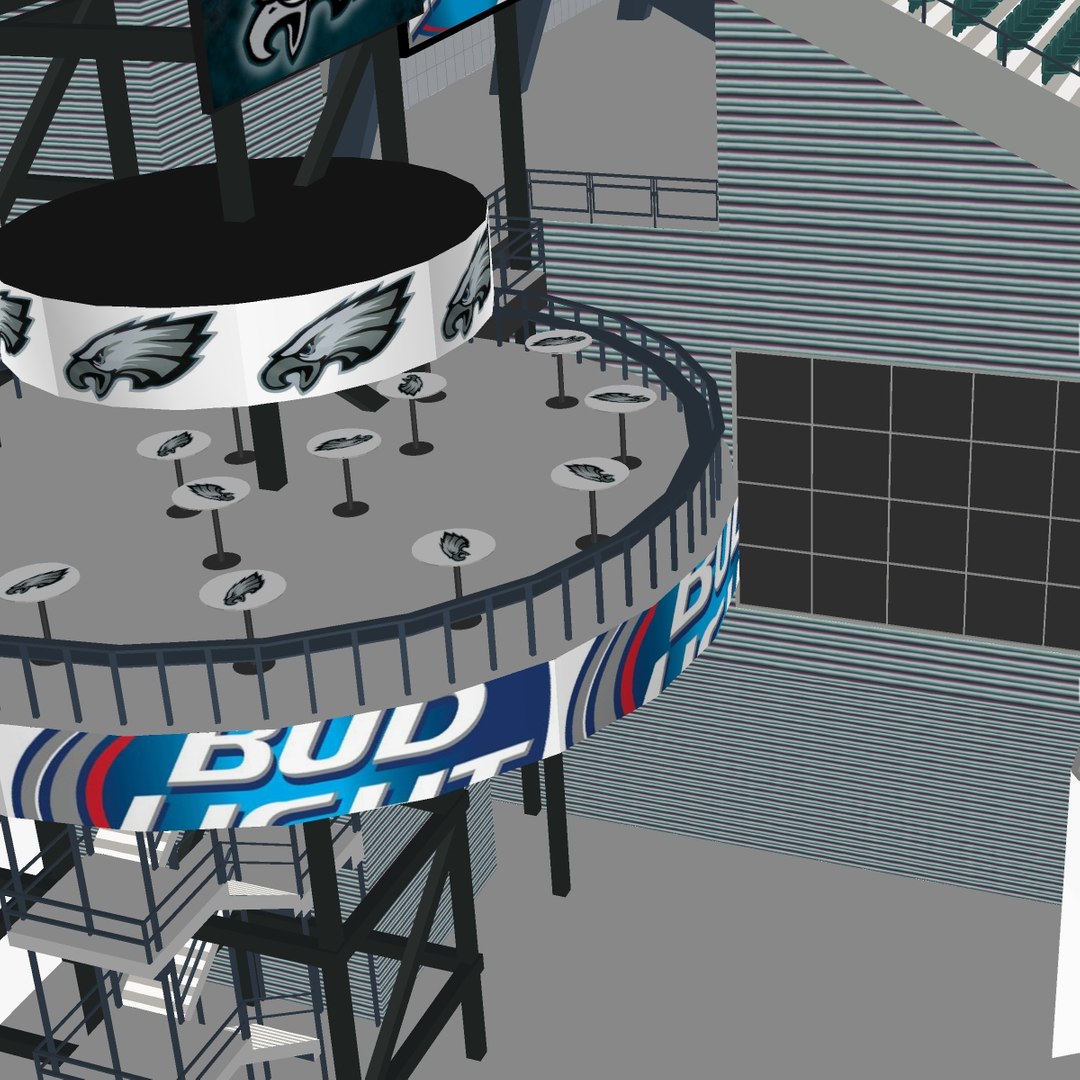 3D model Lincoln Financial Field - Philadelphia VR / AR / low-poly