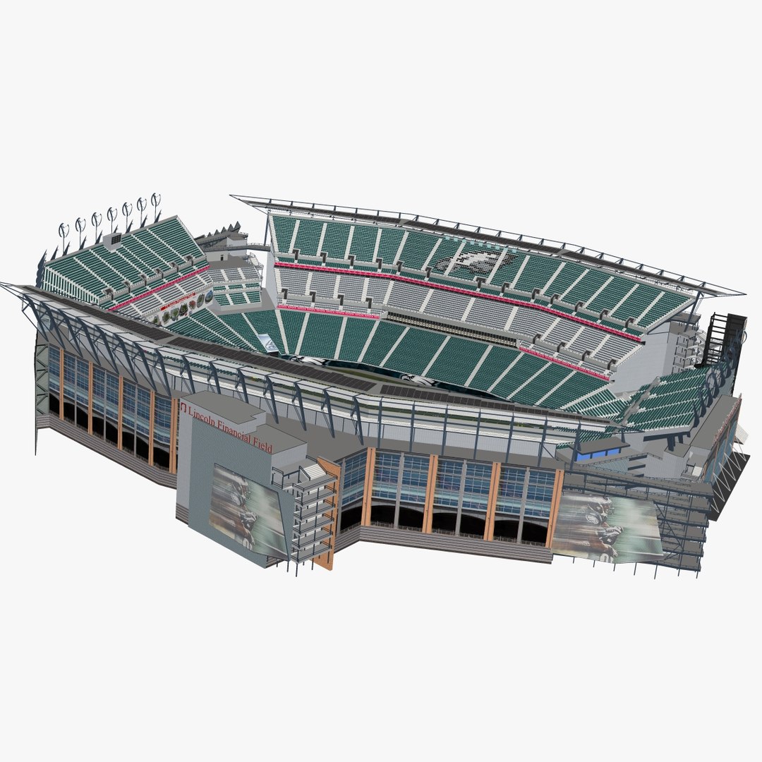 3D model Lincoln Financial Field - Philadelphia VR / AR / low-poly