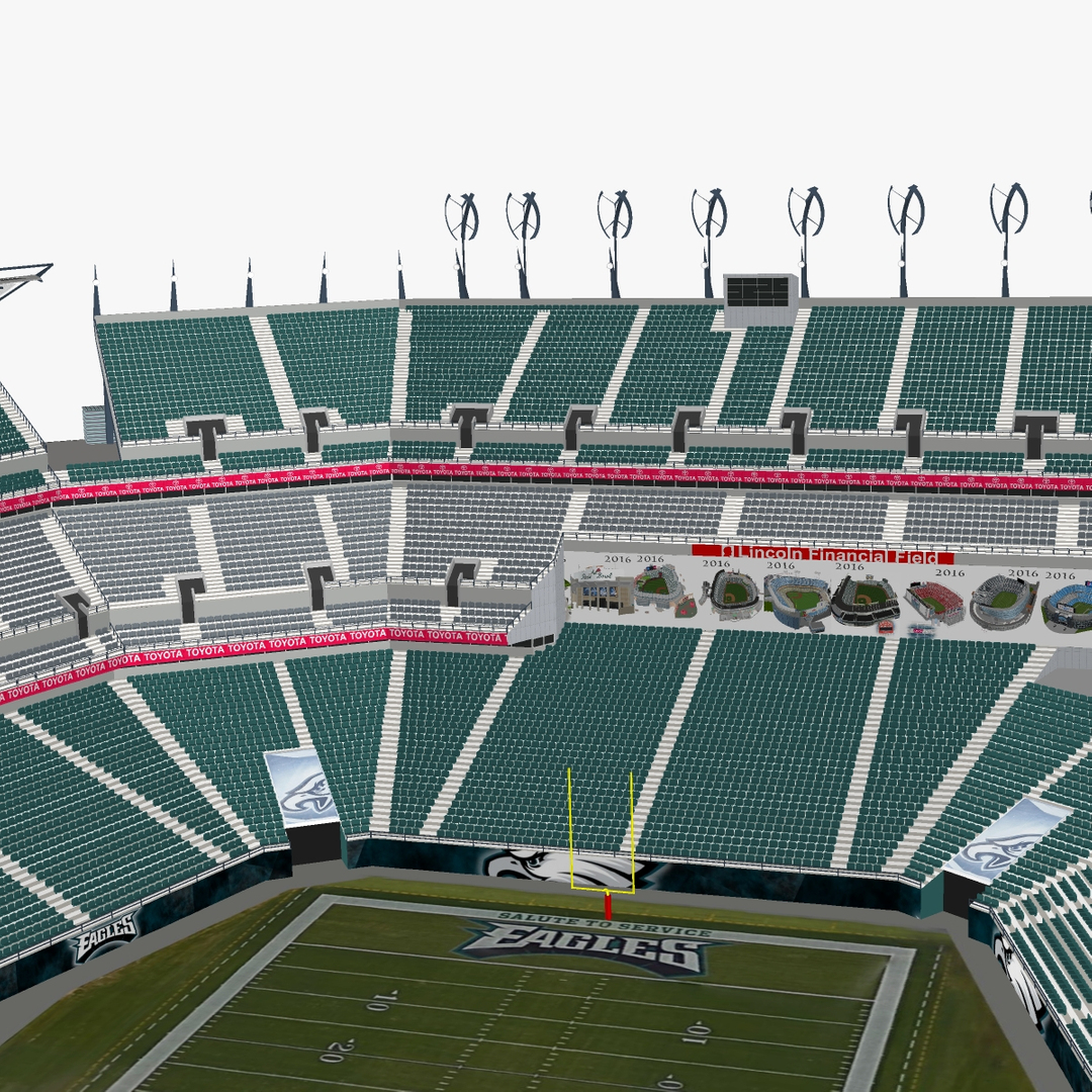 Lincoln Financial Field - Philadelphia 3D model – Genius&Gerry