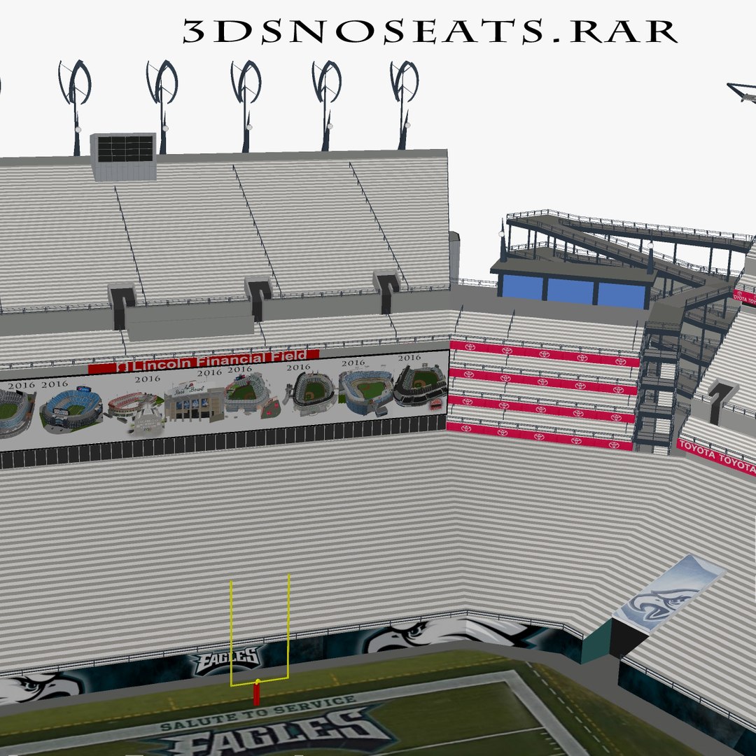 3D model Lincoln Financial Field - Philadelphia VR / AR / low-poly