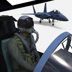 F-15SE Silent Eagle Fighter with Pilot