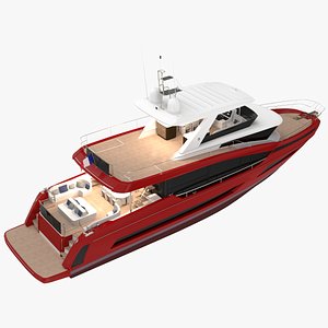 3D Gena Yacht model