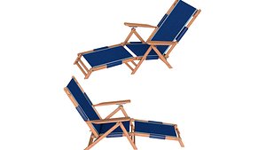 3D Beach Chair model