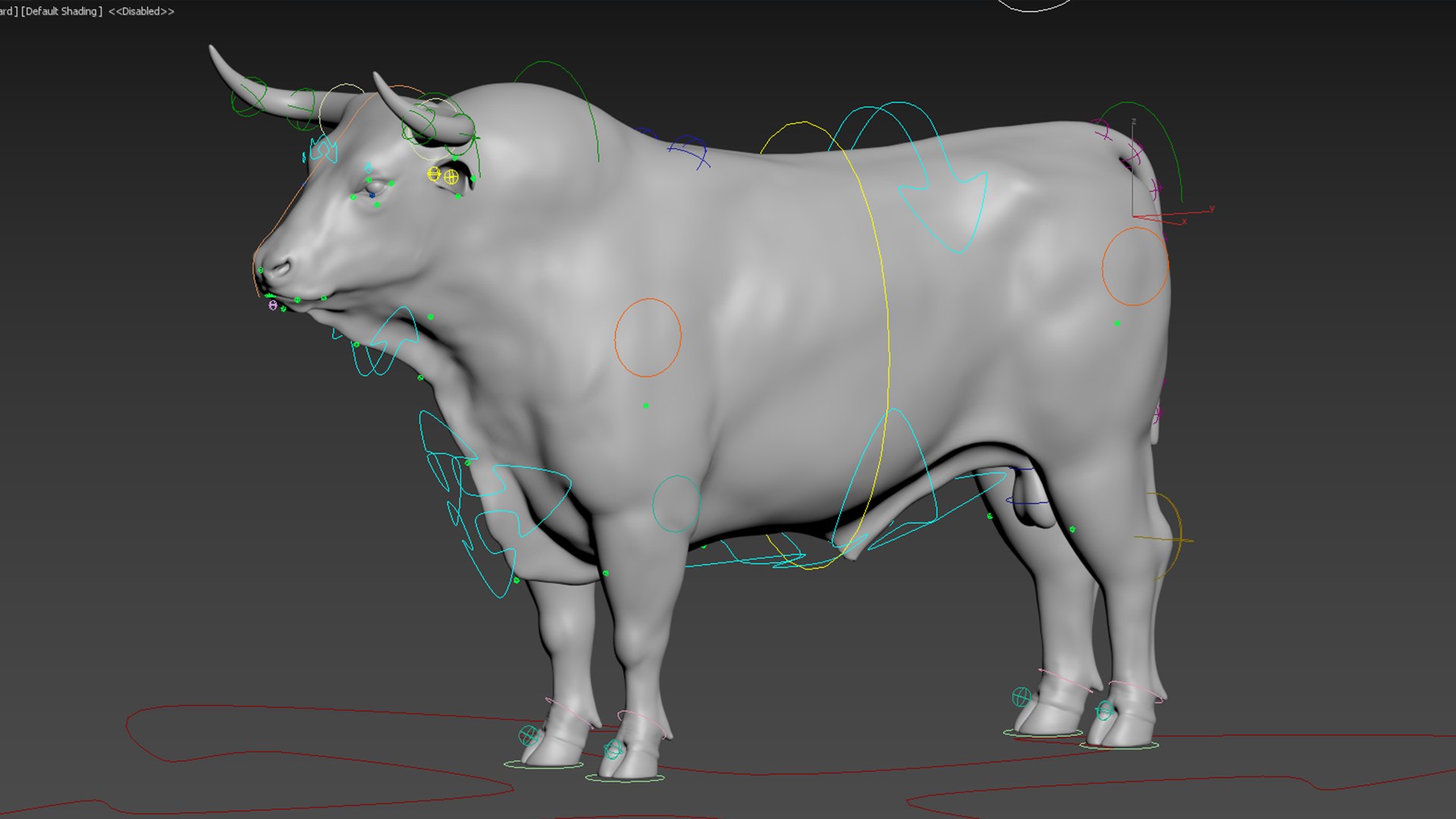 3D bull rigged - TurboSquid 1453541