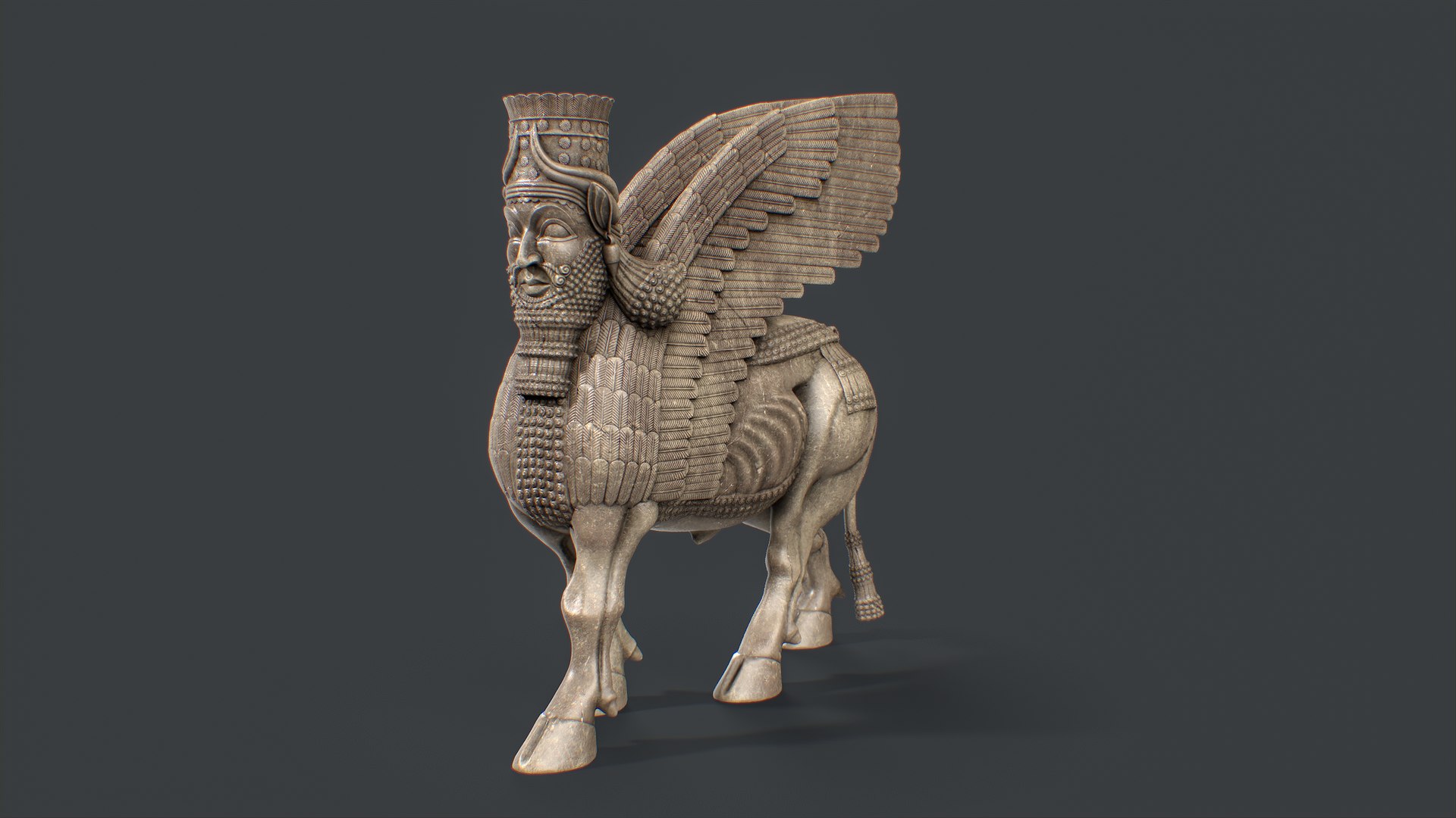 3D Historical Assyrian Lamassu Sculpture model https://p.turbosquid.com/ts-thumb/uw/zxyS2s/7U/5/png/1708331311/1920x1080/fit_q87/9664281ec3f4fbf61cd4c965ac9d2f433855e086/5.jpg