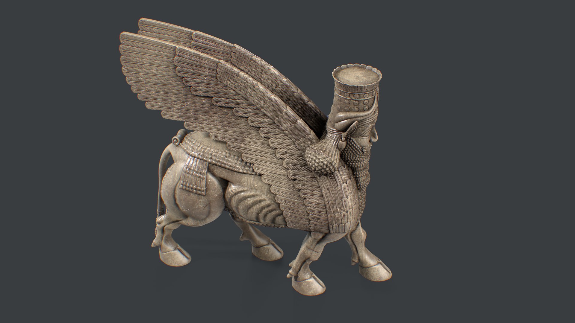 3D Historical Assyrian Lamassu Sculpture model https://p.turbosquid.com/ts-thumb/uw/zxyS2s/Yp/7/png/1708331312/1920x1080/fit_q87/acf172c213c61820ee228d80b25036877a6c5c65/7.jpg
