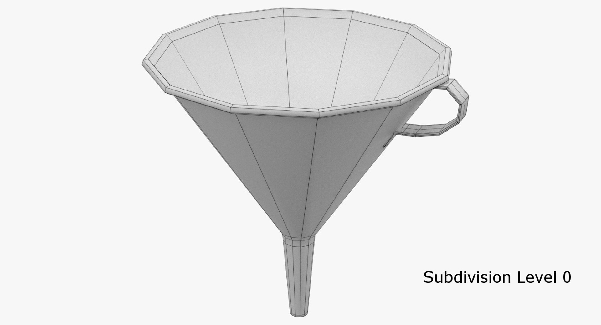 3d Model Funnel Metal